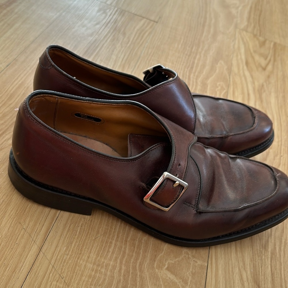 Allen Edmonds.Plymouth Single Monk Strap Dress Shoe. Leather